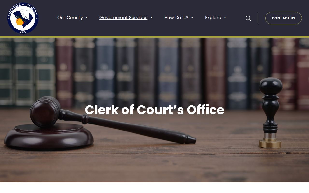 Cherokee County Clerk criminal court case records office