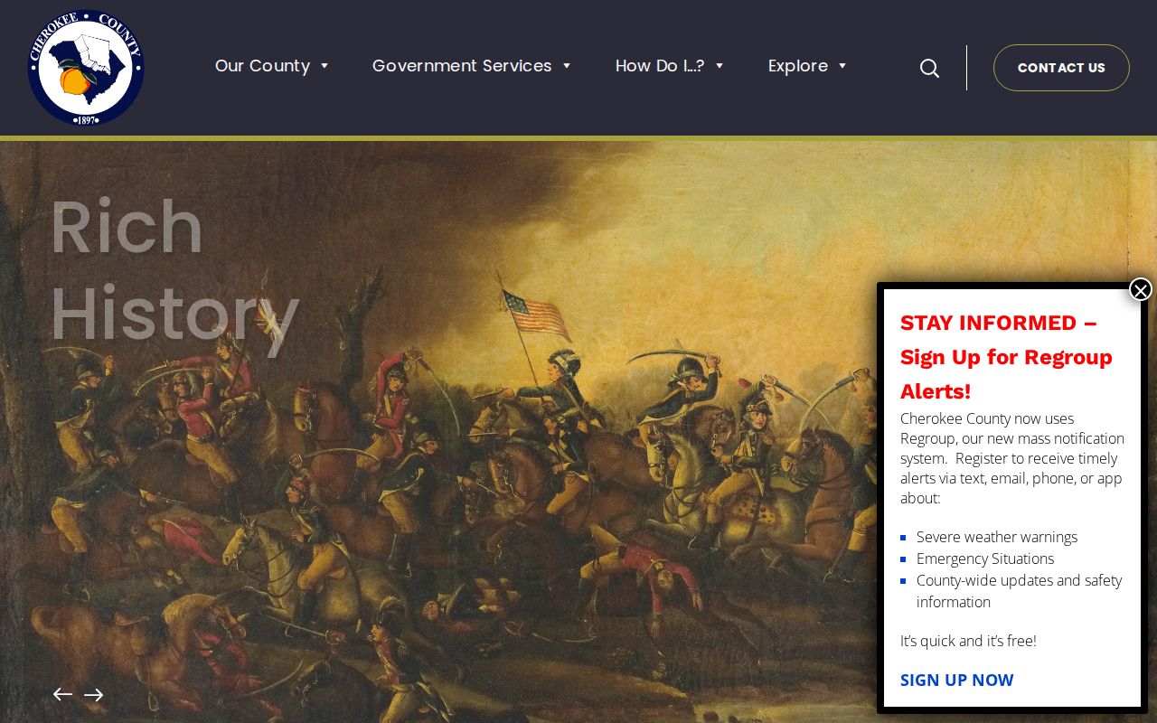 Cherokee County criminal history county government directory