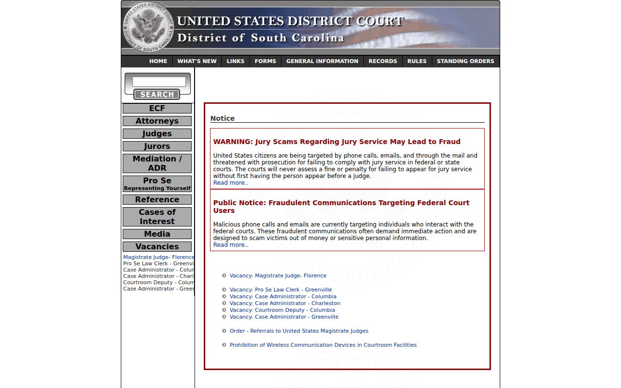 Cherokee County criminal records federal court layer