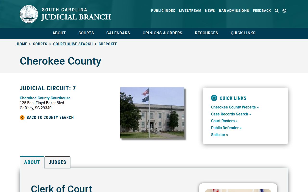 Cherokee County criminal court record directory